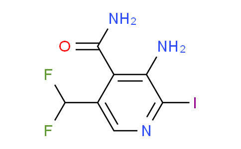 3-Amino-5-(difluoromethyl)-2-iodopyridine-4-carboxamide