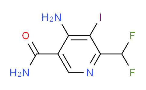 4-Amino-2-(difluoromethyl)-3-iodopyridine-5-carboxamide