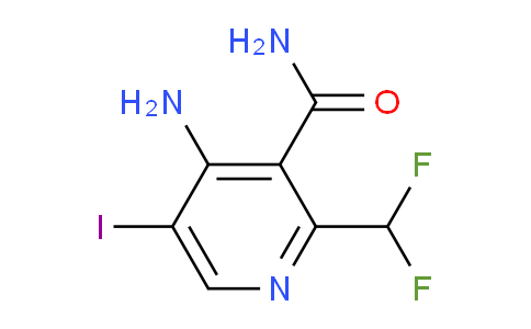 4-Amino-2-(difluoromethyl)-5-iodopyridine-3-carboxamide