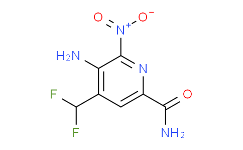 3-Amino-4-(difluoromethyl)-2-nitropyridine-6-carboxamide