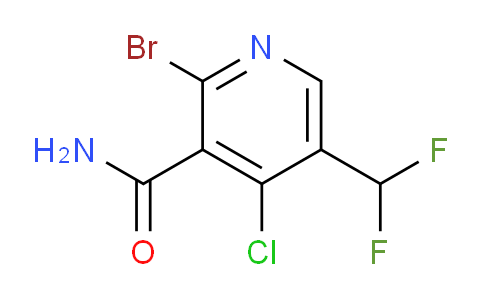 2-Bromo-4-chloro-5-(difluoromethyl)pyridine-3-carboxamide