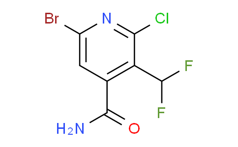 6-Bromo-2-chloro-3-(difluoromethyl)pyridine-4-carboxamide