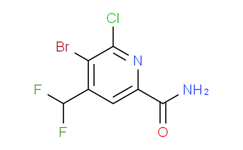 3-Bromo-2-chloro-4-(difluoromethyl)pyridine-6-carboxamide