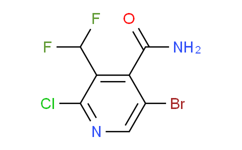 5-Bromo-2-chloro-3-(difluoromethyl)pyridine-4-carboxamide