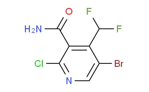 5-Bromo-2-chloro-4-(difluoromethyl)pyridine-3-carboxamide