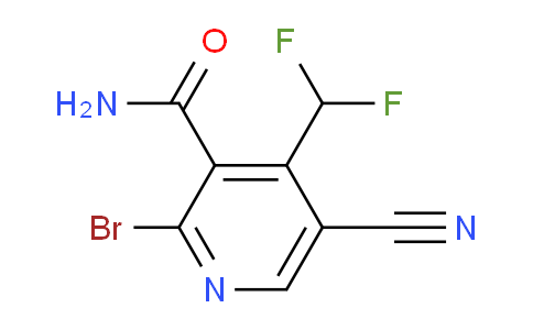 2-Bromo-5-cyano-4-(difluoromethyl)pyridine-3-carboxamide