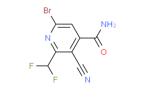 6-Bromo-3-cyano-2-(difluoromethyl)pyridine-4-carboxamide