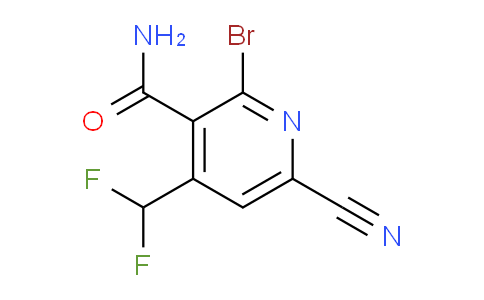 2-Bromo-6-cyano-4-(difluoromethyl)pyridine-3-carboxamide