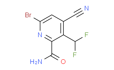 6-Bromo-4-cyano-3-(difluoromethyl)pyridine-2-carboxamide