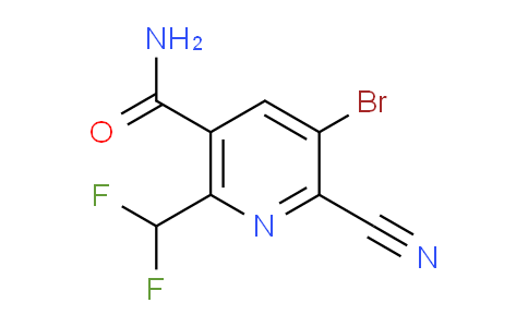 3-Bromo-2-cyano-6-(difluoromethyl)pyridine-5-carboxamide