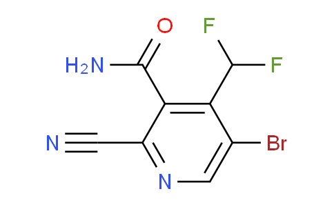 5-Bromo-2-cyano-4-(difluoromethyl)pyridine-3-carboxamide