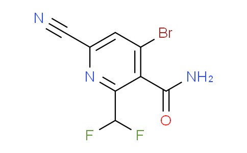 4-Bromo-6-cyano-2-(difluoromethyl)pyridine-3-carboxamide
