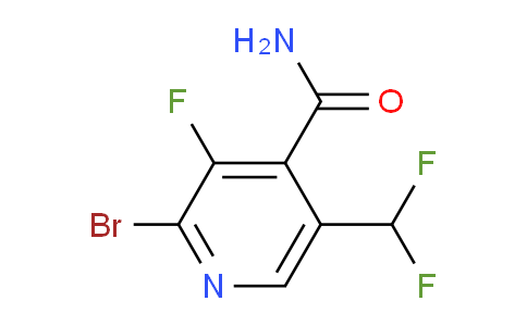 2-Bromo-5-(difluoromethyl)-3-fluoropyridine-4-carboxamide