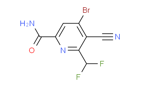4-Bromo-3-cyano-2-(difluoromethyl)pyridine-6-carboxamide