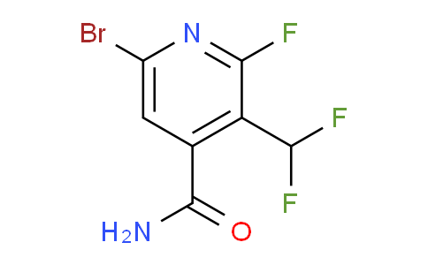 6-Bromo-3-(difluoromethyl)-2-fluoropyridine-4-carboxamide