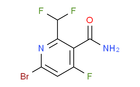 6-Bromo-2-(difluoromethyl)-4-fluoropyridine-3-carboxamide