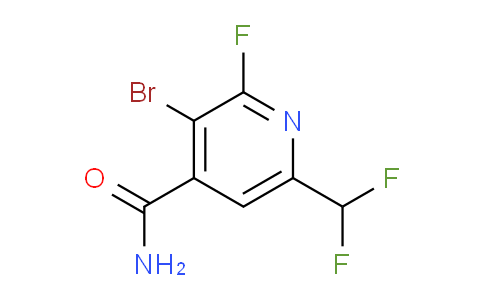 3-Bromo-6-(difluoromethyl)-2-fluoropyridine-4-carboxamide