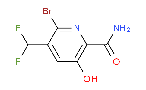 2-Bromo-3-(difluoromethyl)-5-hydroxypyridine-6-carboxamide
