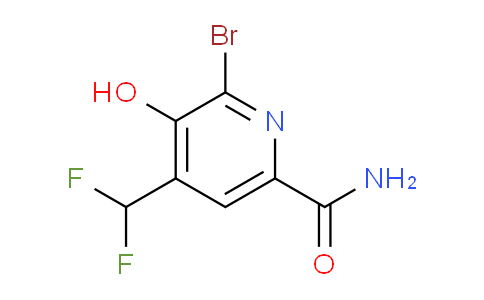 2-Bromo-4-(difluoromethyl)-3-hydroxypyridine-6-carboxamide