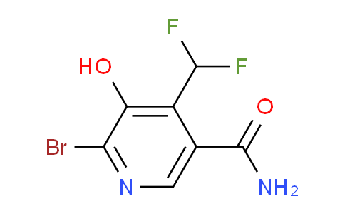 2-Bromo-4-(difluoromethyl)-3-hydroxypyridine-5-carboxamide