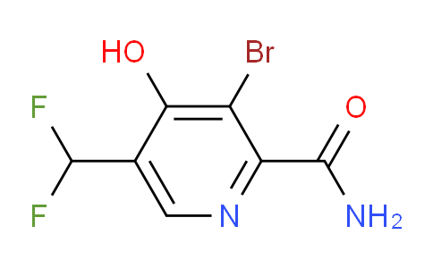 3-Bromo-5-(difluoromethyl)-4-hydroxypyridine-2-carboxamide