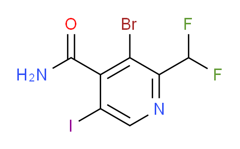 AM90103 | 1805919-30-5 | 3-Bromo-2-(difluoromethyl)-5-iodopyridine-4-carboxamide