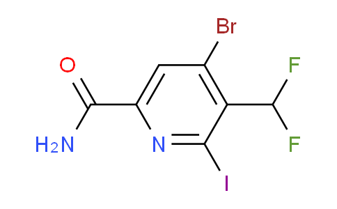 4-Bromo-3-(difluoromethyl)-2-iodopyridine-6-carboxamide