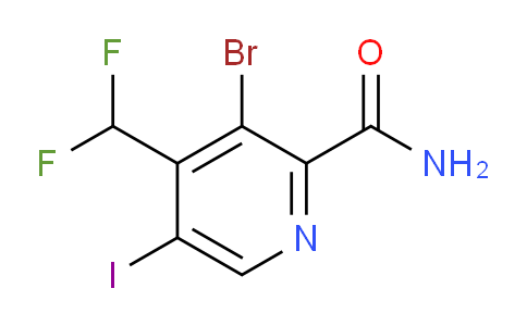 AM90109 | 1804464-53-6 | 3-Bromo-4-(difluoromethyl)-5-iodopyridine-2-carboxamide