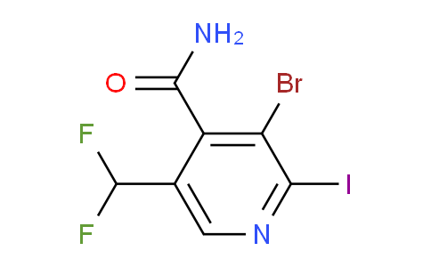 AM90111 | 1804464-59-2 | 3-Bromo-5-(difluoromethyl)-2-iodopyridine-4-carboxamide