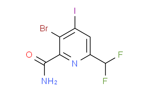 AM90113 | 1806908-41-7 | 3-Bromo-6-(difluoromethyl)-4-iodopyridine-2-carboxamide