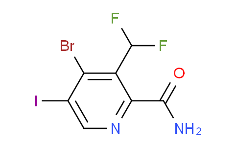 AM90125 | 1806866-34-1 | 4-Bromo-3-(difluoromethyl)-5-iodopyridine-2-carboxamide