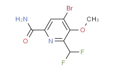 4-Bromo-2-(difluoromethyl)-3-methoxypyridine-6-carboxamide