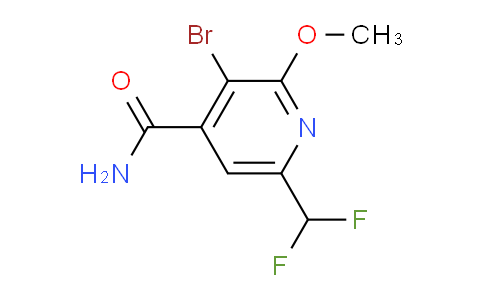 3-Bromo-6-(difluoromethyl)-2-methoxypyridine-4-carboxamide
