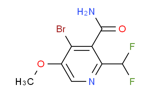4-Bromo-2-(difluoromethyl)-5-methoxypyridine-3-carboxamide