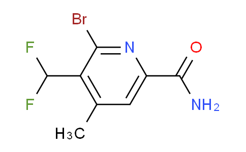 2-Bromo-3-(difluoromethyl)-4-methylpyridine-6-carboxamide