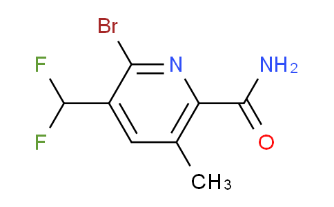 2-Bromo-3-(difluoromethyl)-5-methylpyridine-6-carboxamide