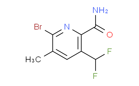 2-Bromo-5-(difluoromethyl)-3-methylpyridine-6-carboxamide