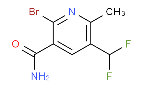 2-Bromo-5-(difluoromethyl)-6-methylpyridine-3-carboxamide