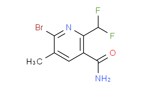 2-Bromo-6-(difluoromethyl)-3-methylpyridine-5-carboxamide