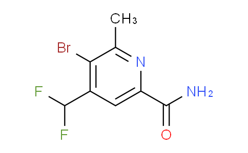 3-Bromo-4-(difluoromethyl)-2-methylpyridine-6-carboxamide