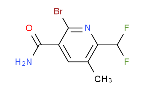 2-Bromo-6-(difluoromethyl)-5-methylpyridine-3-carboxamide