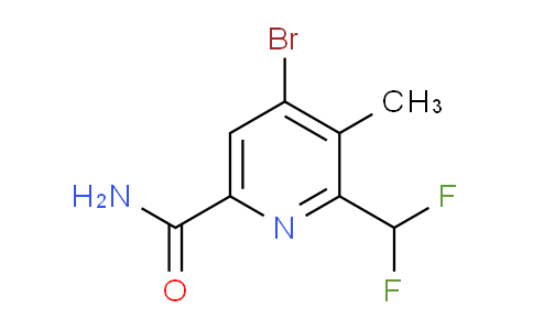4-Bromo-2-(difluoromethyl)-3-methylpyridine-6-carboxamide