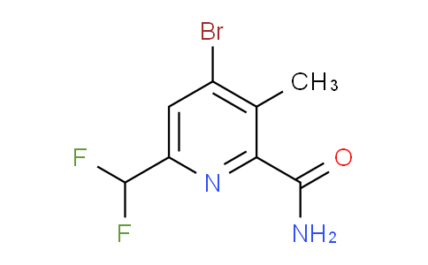4-Bromo-6-(difluoromethyl)-3-methylpyridine-2-carboxamide