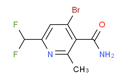 4-Bromo-6-(difluoromethyl)-2-methylpyridine-3-carboxamide