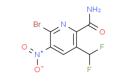 2-Bromo-5-(difluoromethyl)-3-nitropyridine-6-carboxamide