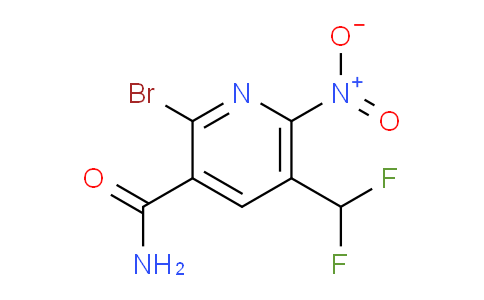 2-Bromo-5-(difluoromethyl)-6-nitropyridine-3-carboxamide
