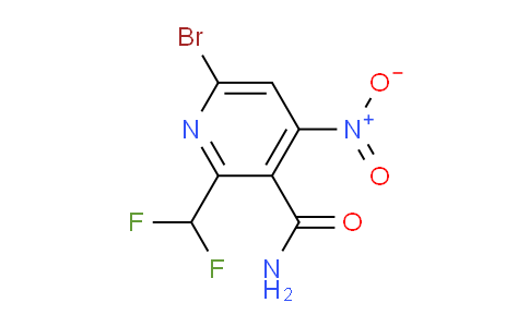 6-Bromo-2-(difluoromethyl)-4-nitropyridine-3-carboxamide