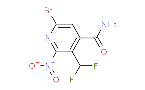 6-Bromo-3-(difluoromethyl)-2-nitropyridine-4-carboxamide