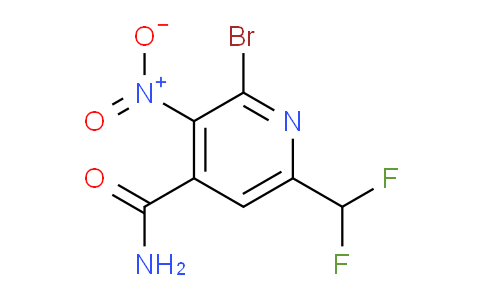 2-Bromo-6-(difluoromethyl)-3-nitropyridine-4-carboxamide
