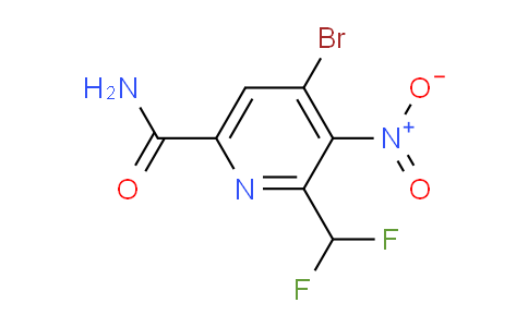 AM90234 | 1805252-84-9 | 4-Bromo-2-(difluoromethyl)-3-nitropyridine-6-carboxamide